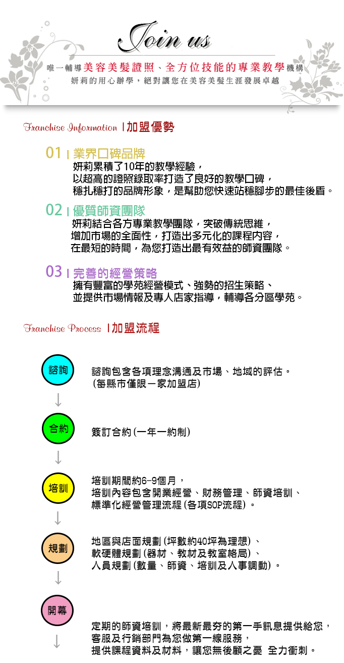 妍莉美容美髮造型學苑|美容乙級,美容丙級,新娘秘書,美髮,凝膠指甲,水晶指甲,繡眉,接睫毛專業教學，台北/新竹市/新竹竹北/桃園/中壢皆可上課！